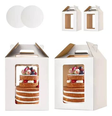 Diseño de cajas para pasteles con ventana