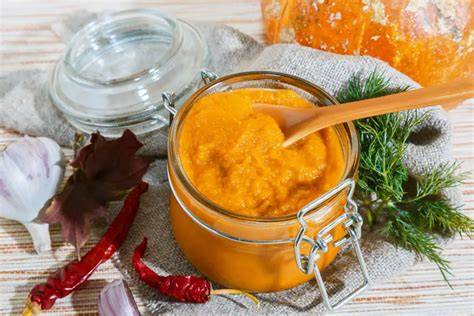 Frascos de paté de calabaza casero