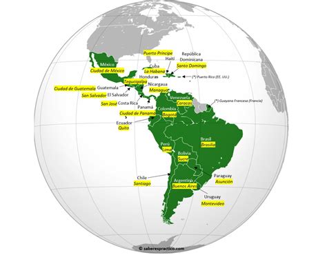 Mapa de los países donde el bife de chorizo es popular