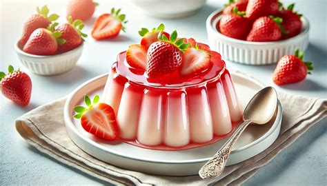 Postre de gelatina con yogur y leche condensada