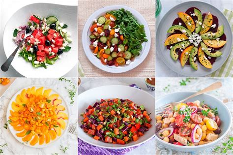 Ensaladas frescas y coloridas para acompañar pollo