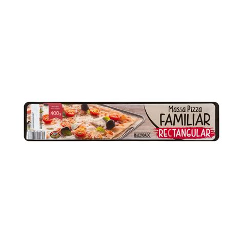 Masa de pizza rectangular familiar Hacendado