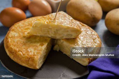 Tortilla española recién hecha