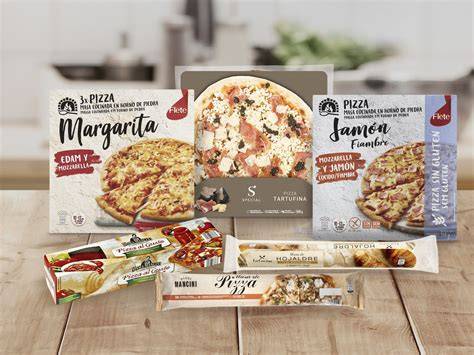 Variedad de pizzas congeladas y refrigeradas disponibles en España