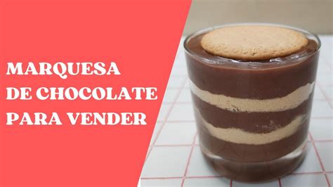 Marquesa de chocolate en copa individual