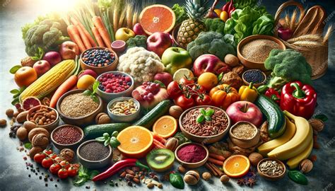 Variedad de alimentos frescos mediterráneos
