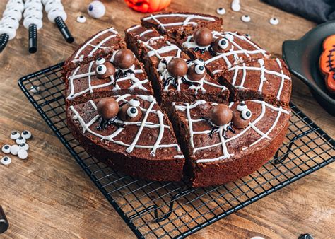 Bizcocho de calabaza y chocolate para Halloween