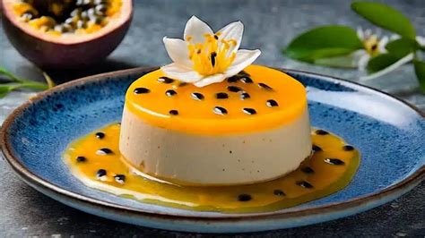 Postres decorados con crema de maracuyá