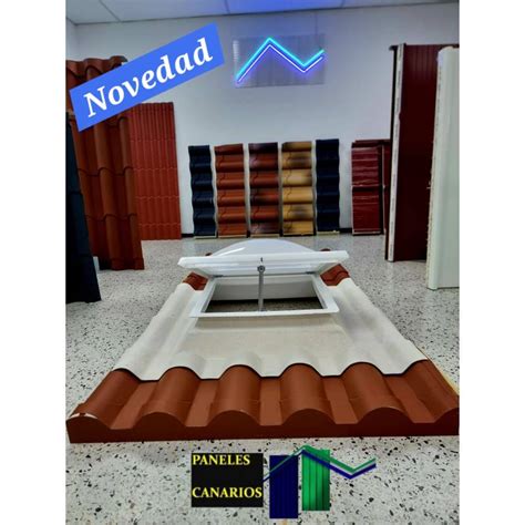 Claraboya para panel sándwich tipo teja