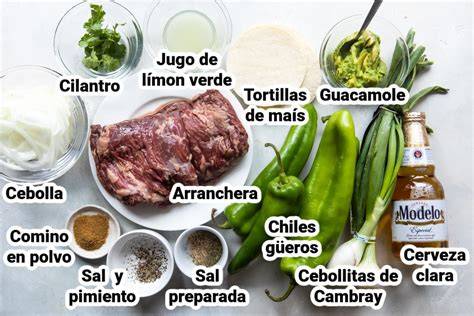 Ingredientes para una marinada de carne asada