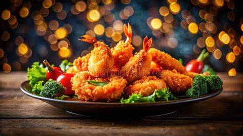 Gambas fritas doradas y crujientes