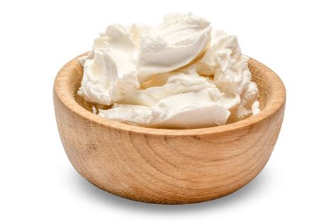 Queso mascarpone en un cuenco