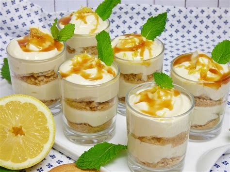 Vasitos de crema de limón