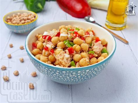 Ingredientes para ensalada de garbanzos
