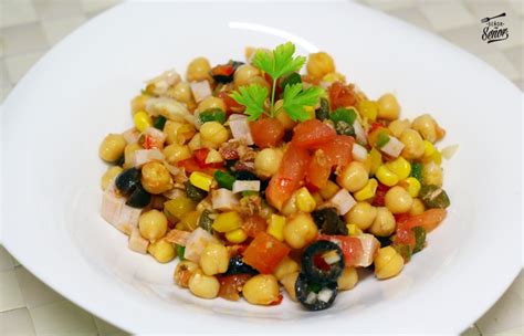 Pasos para hacer ensalada de garbanzos