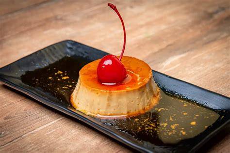 Flan cubano con caramelo