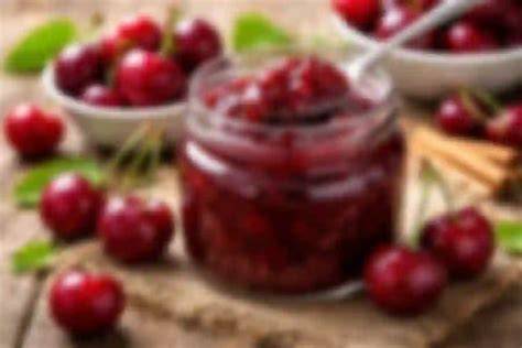 Ingredientes para mermelada de cerezas sin azúcar