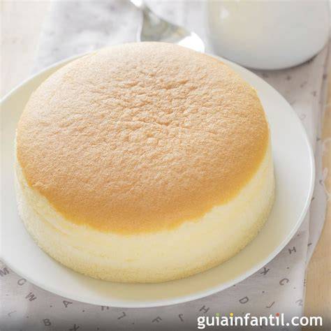 Pastel de queso japonés esponjoso y dorado