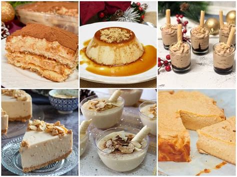 Variedad de postres elaborados con turrón