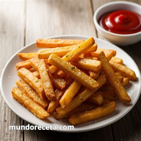 Patatas fritas crujientes como acompañamiento