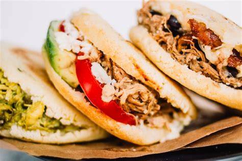 Arepa Pabellón lista para comer