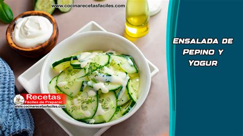 Tabla comparativa de las variantes de la ensalada de pepino y yogur