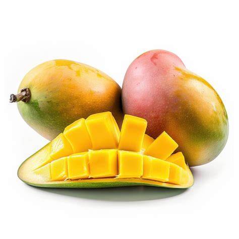 Mangos frescos y cortados en rodajas