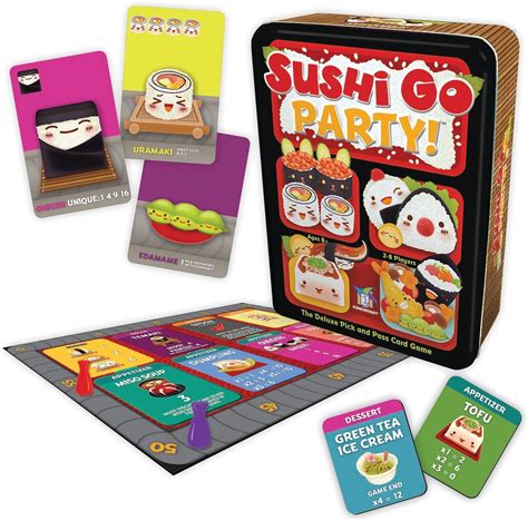 Comparativa de cajas de Sushi Go y Sushi Go Party