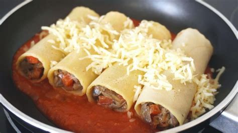 Canelones caseros listos para hornear