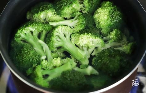 Proceso de cocción del brócoli