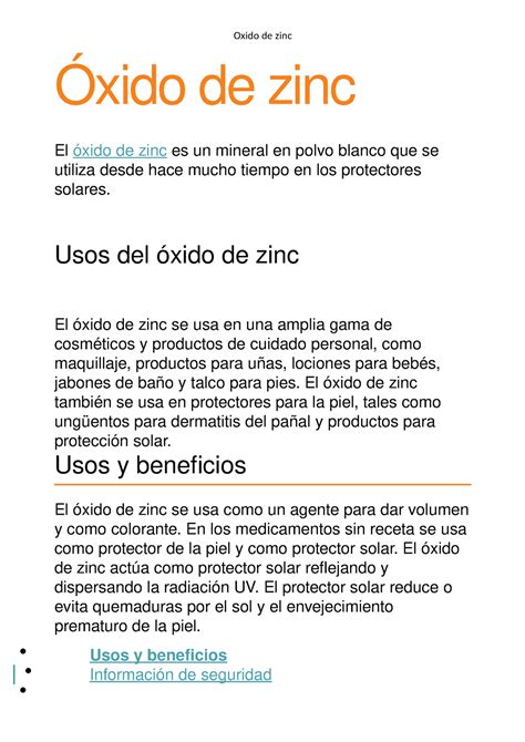 Esquema de acción del óxido de zinc como protector solar