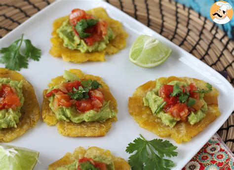 Plato de Patacones con Guacamole