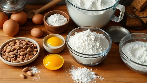 Ingredientes para bizcocho de almendra