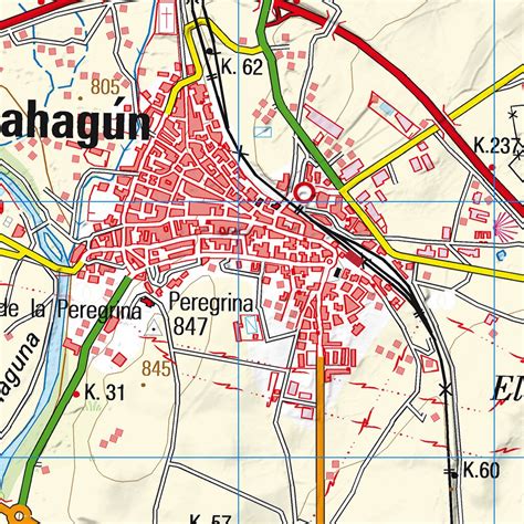 Mapa de Sahagún con la ubicación de Quesos y Embutidos Sarabia
