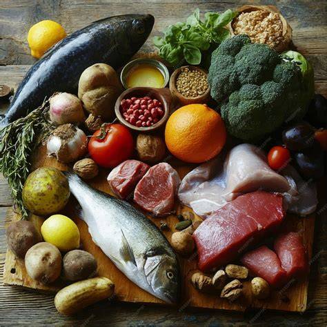 Variedad de ingredientes frescos para rellenar una quiche