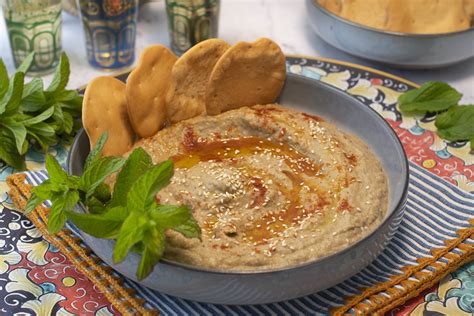 Ingredientes para el Baba Ghanoush o Mutabbel