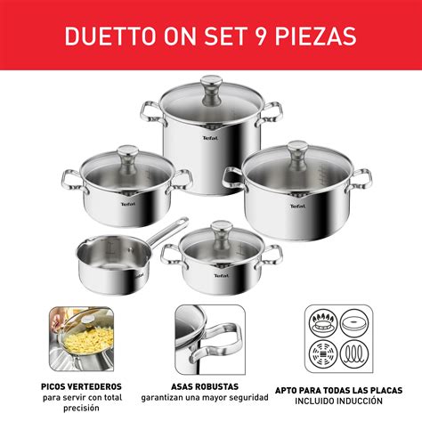 Set de ollas Tefal para cocina de inducción
