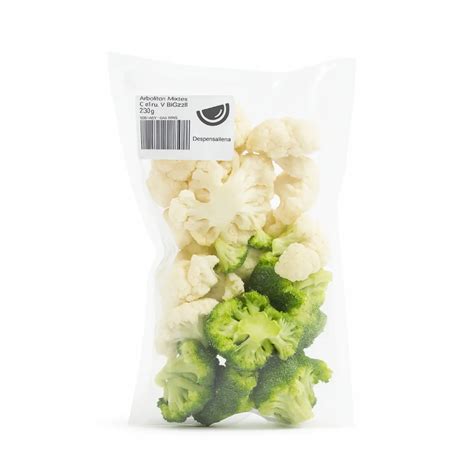 Arbolitos de brócoli y coliflor frescos