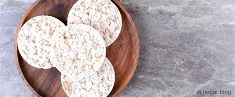 Comparación calórica entre oblea de arroz y otros alimentos