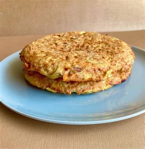 Ingredientes para tortilla de atún y zanahoria