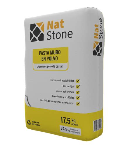 Saco de pasta para muros en polvo