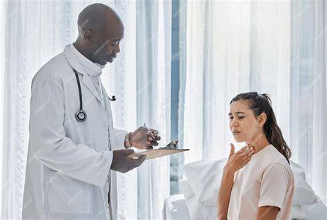 Médico hablando con un paciente sobre medicamentos
