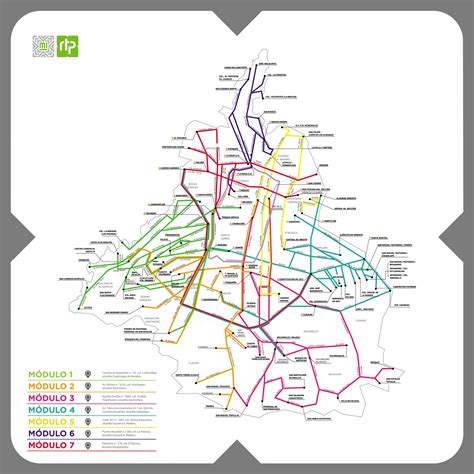 Mapa de rutas de transporte de maquinaria