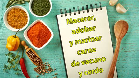 Diferencias entre marinar y adobar