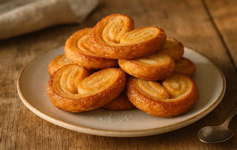 Casadielles de hojaldre recién horneadas espolvoreadas con azúcar