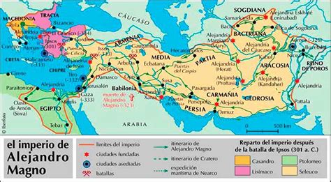 mapa del antiguo imperio macedonio de alejandro magno