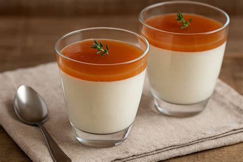 Mousse de queso de cabra con dulce de membrillo