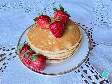 Pancakes de proteína con bayas