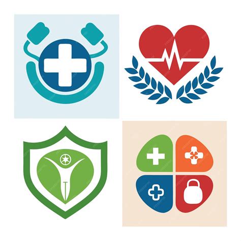 Imagen de un corazón con símbolos de salud y bienestar