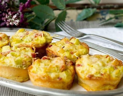 Mini quiches de verduras en moldes de magdalenas